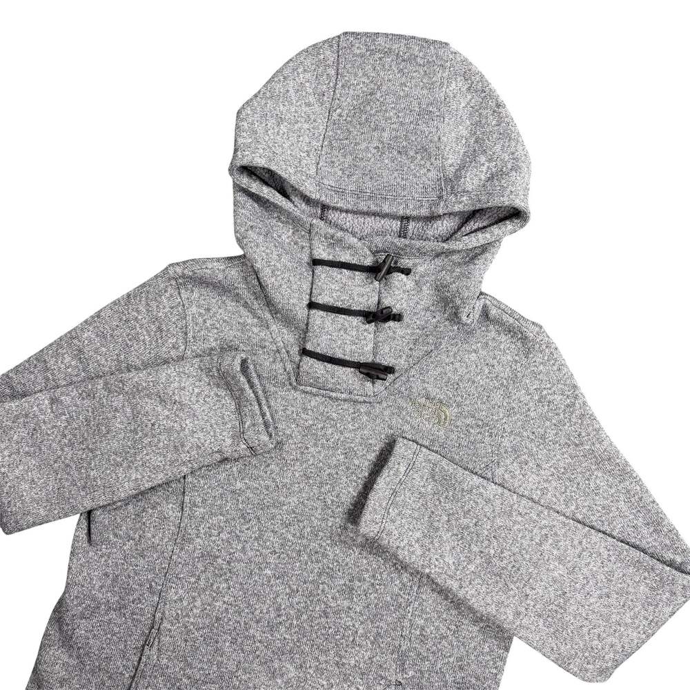 The North Face Women's M Heather Purple Fleece Pullover Hoodie Toggle Neck